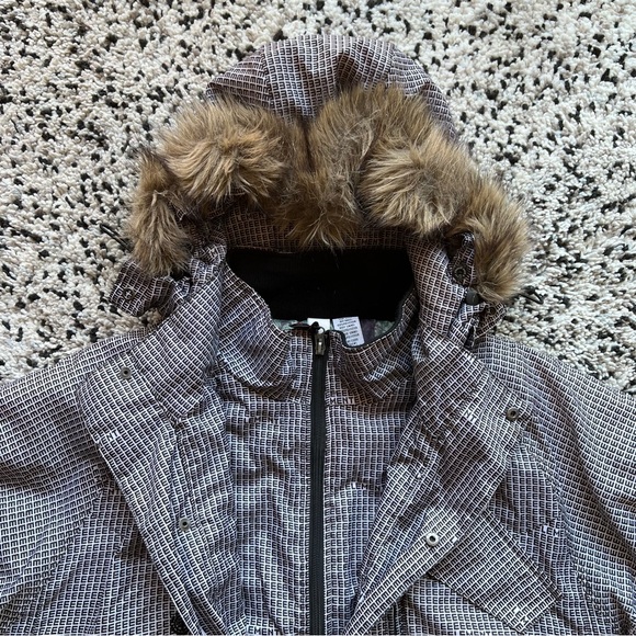 Element Snowboard Jacket Text Logo All Over Print Black White Men’s Medium - Picture 10 of 16